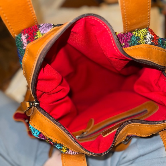 Nena & Co Brown Backpack with Leather Accents - Picture 9 of 13